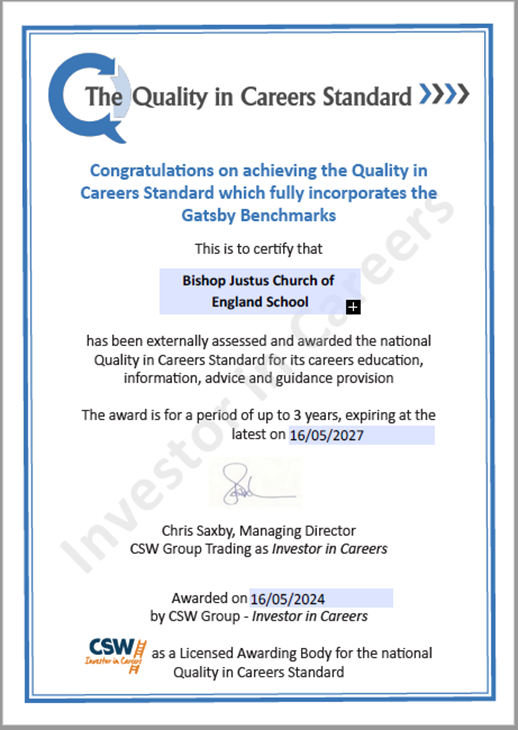 Quality in Careers Certificate 2024